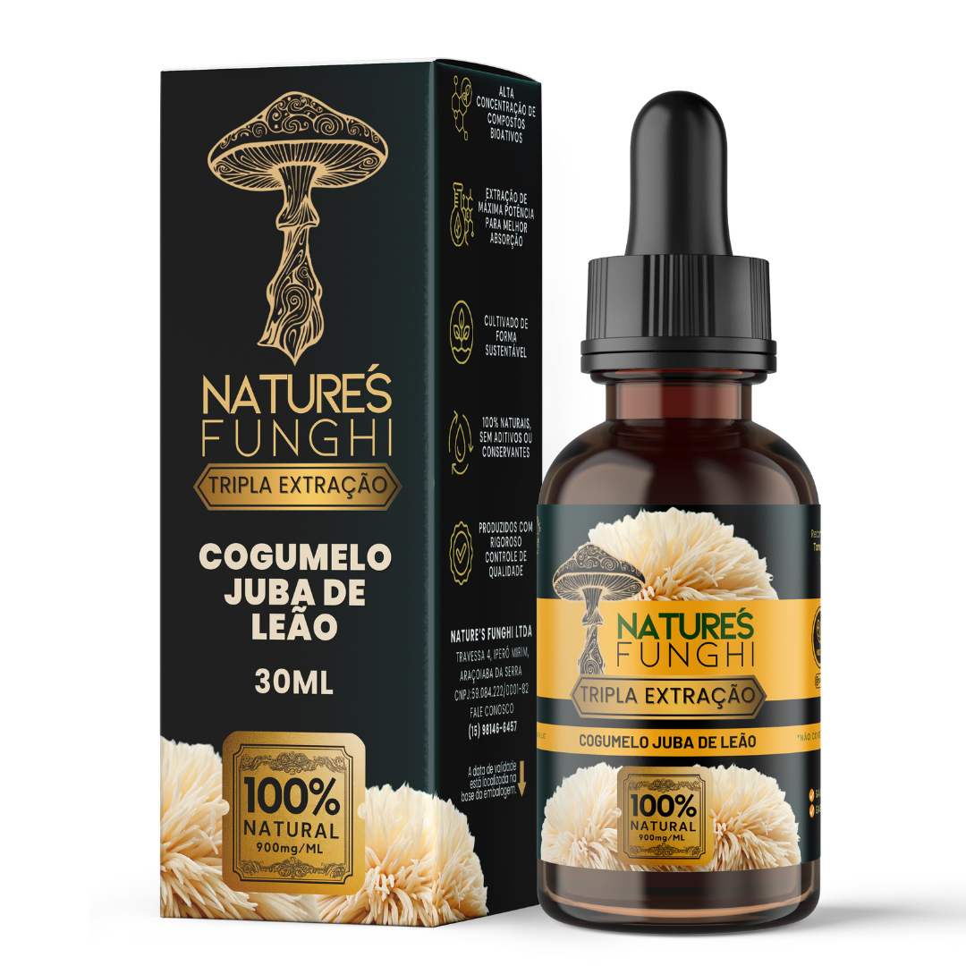 Natures Foco - Extrato de Cogumelo Juba de Leão - 30ml